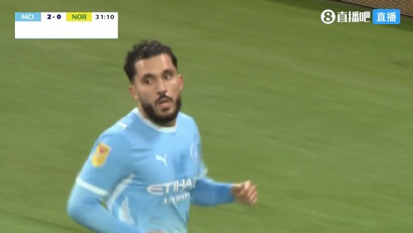 曼城2-0领先！布阿迪直塞送助攻，谢尔基单刀打门得手！